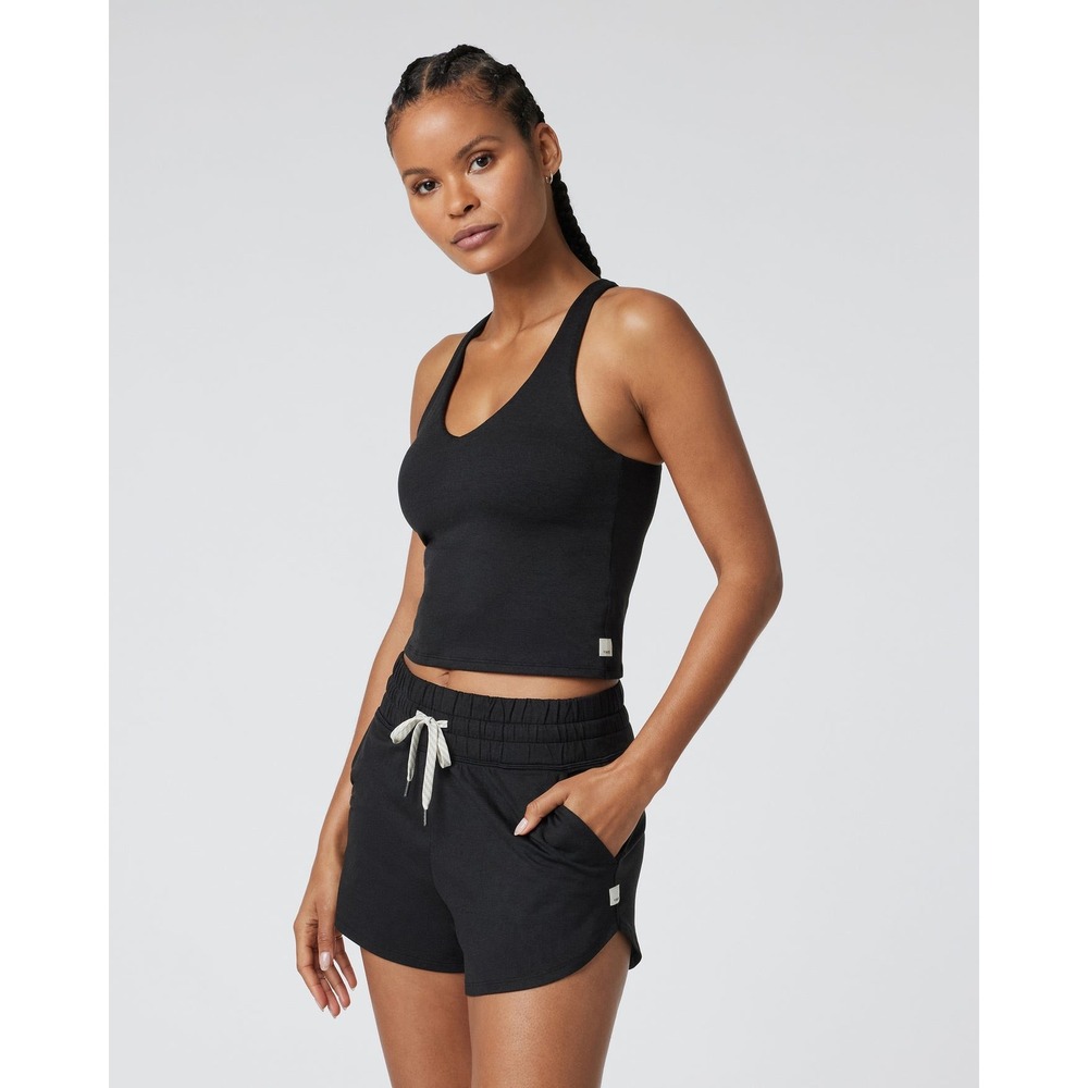 Vuori Halo Performance Crop 2.0 Women Black Tank Top XL VW1056